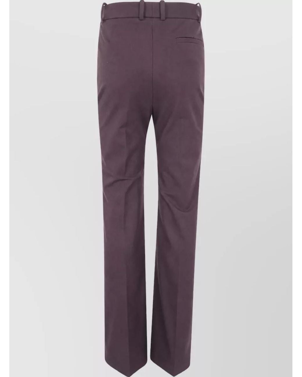 Joseph Purple Stretch Gabardine Tailored Trousers