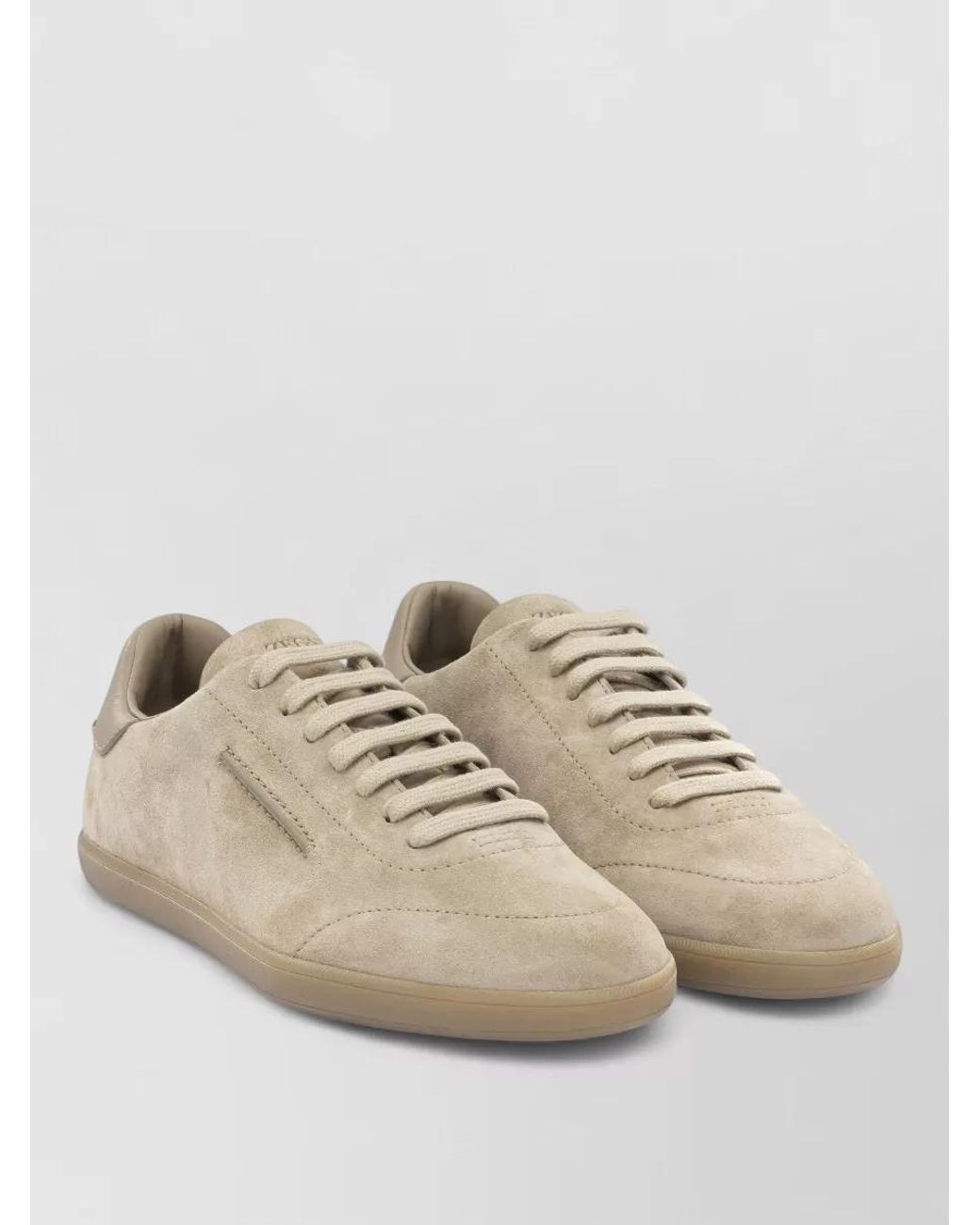 Zegna Natural Leather Low-Top Sneakers for men