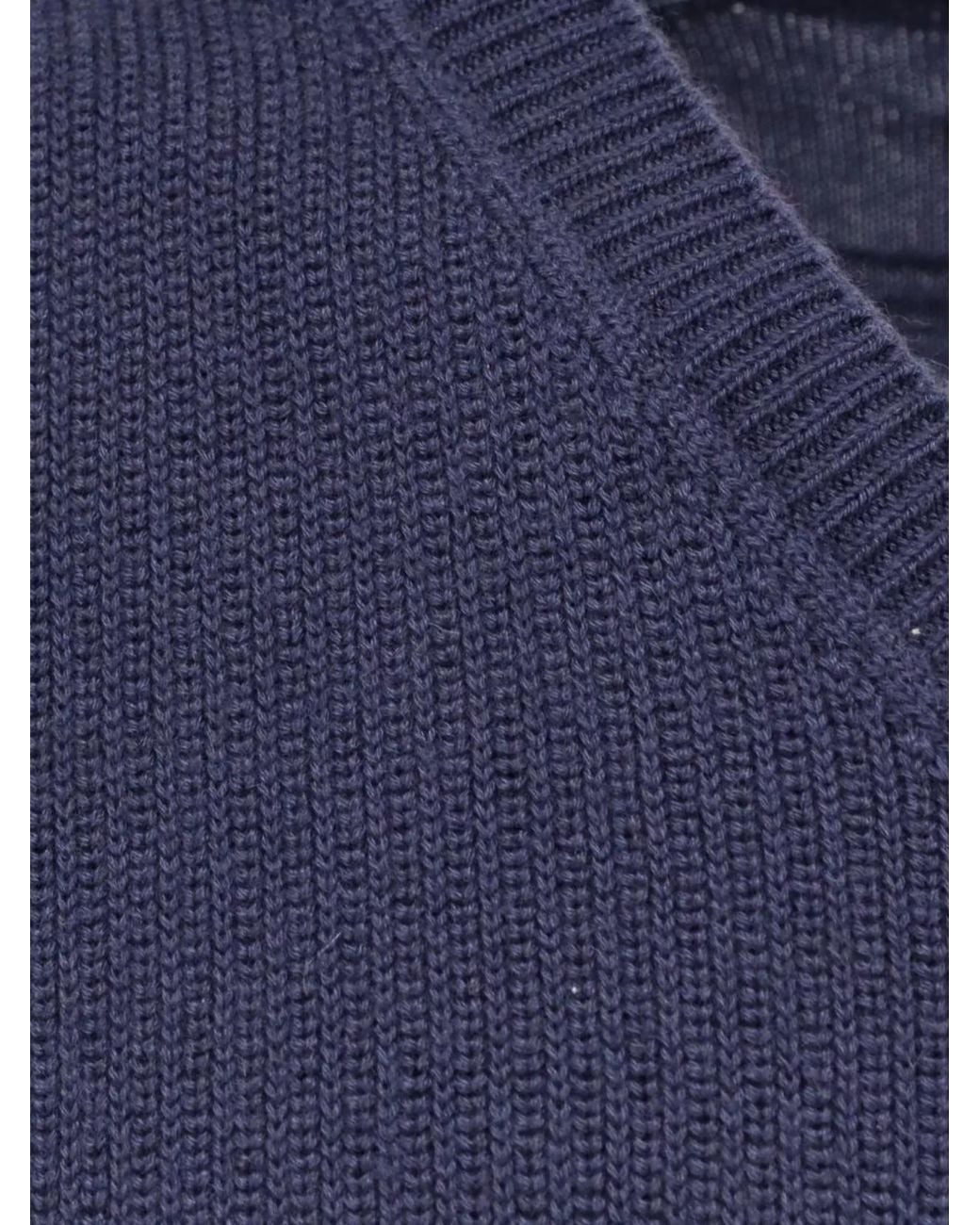 Zegna Blue Luxurious Cashmere Long Sleeve Knitwear for men