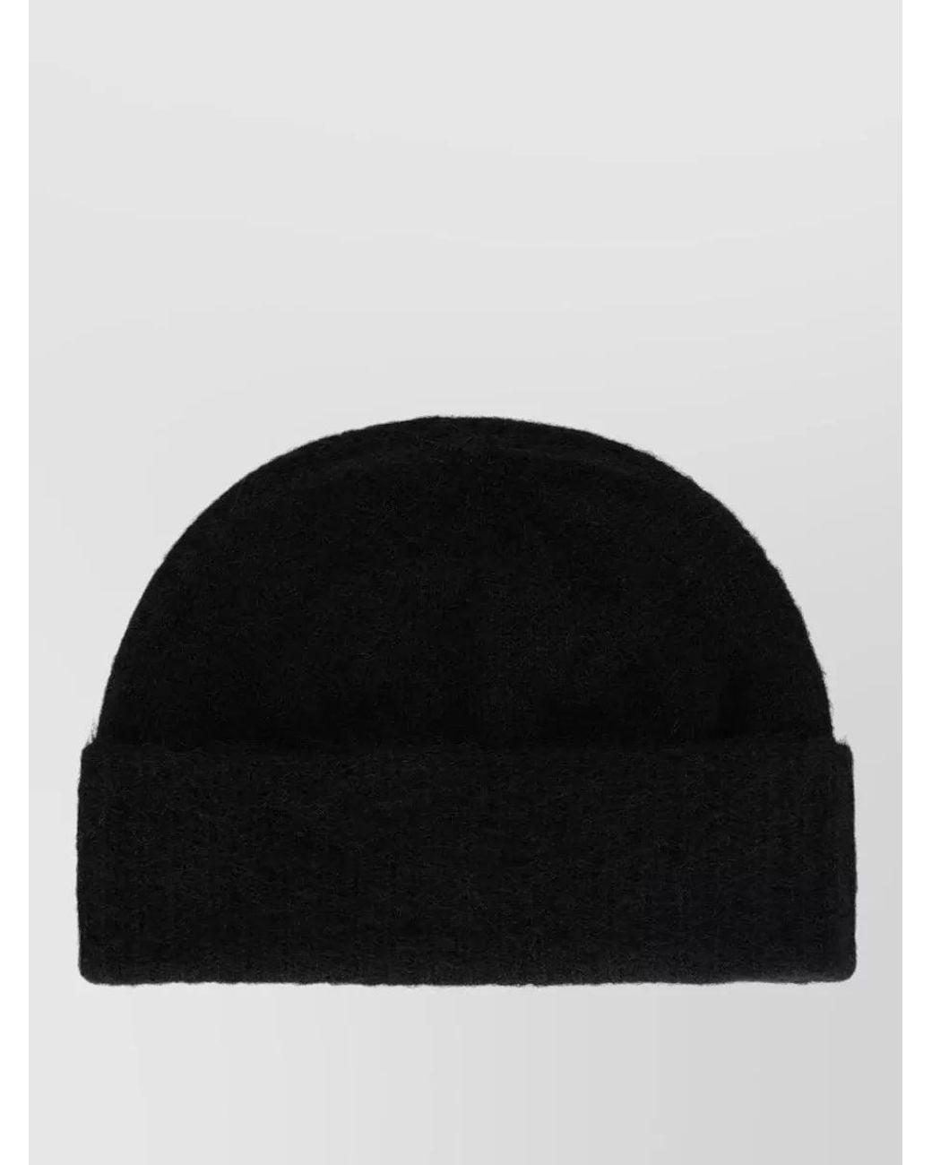 Vivienne Westwood Black Alpaca Mohair Knitted Beanie