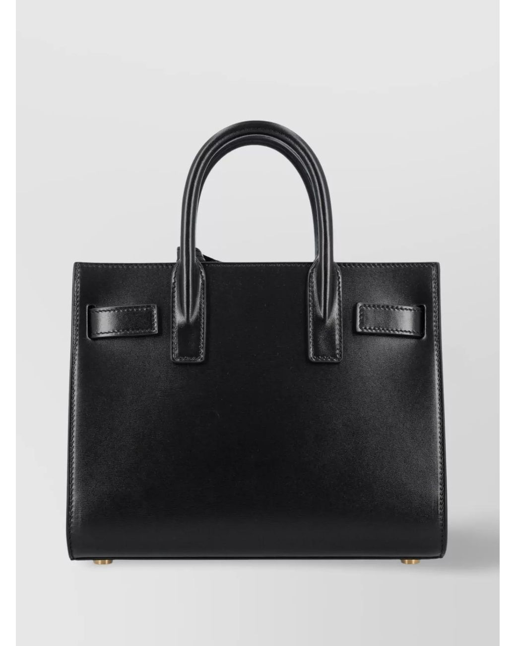 Saint Laurent Black Sac De Jour Nano Leather Tote Bag
