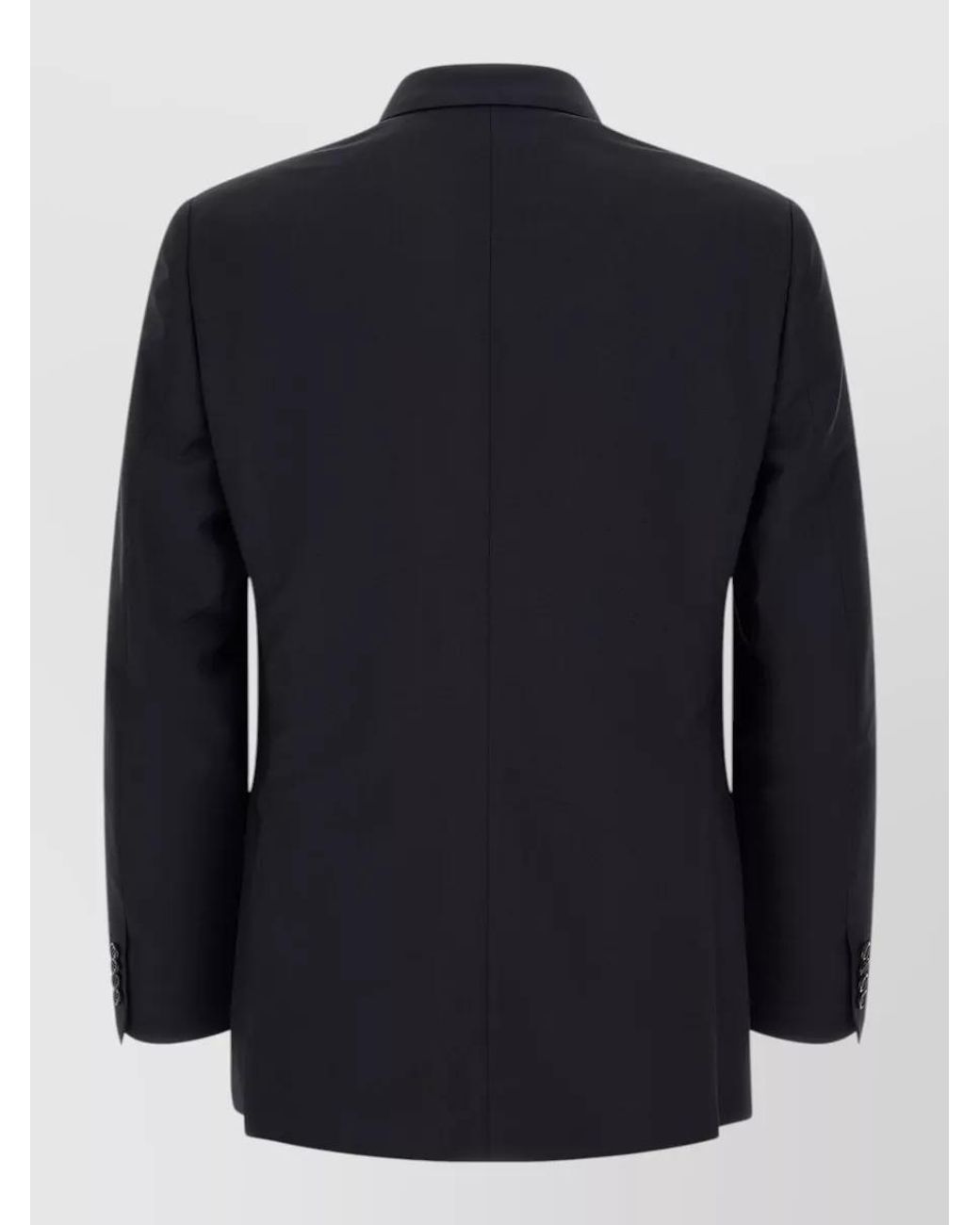 Brioni Blue Wool Mohair Double Breasted Coat for men
