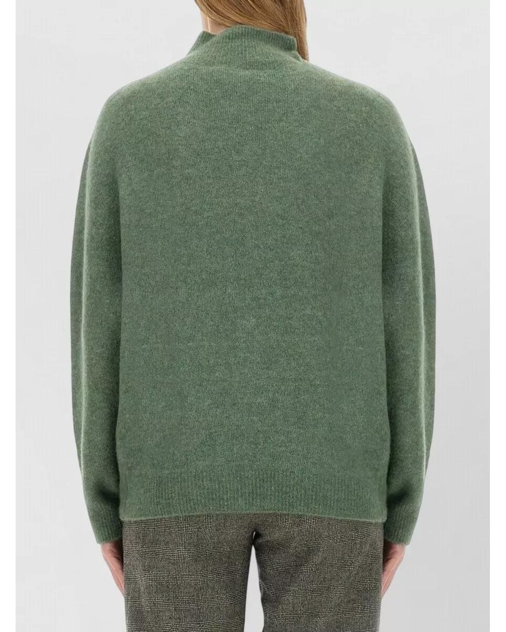 Alysi Green Turtleneck Jumper