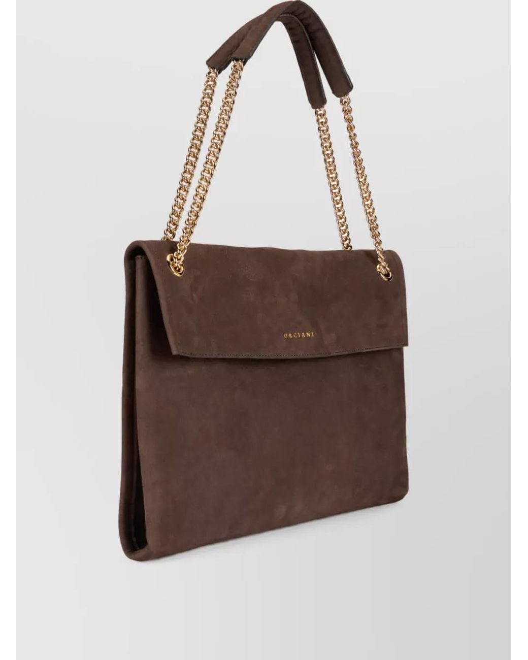 Orciani Brown Leather Shoulder Bag