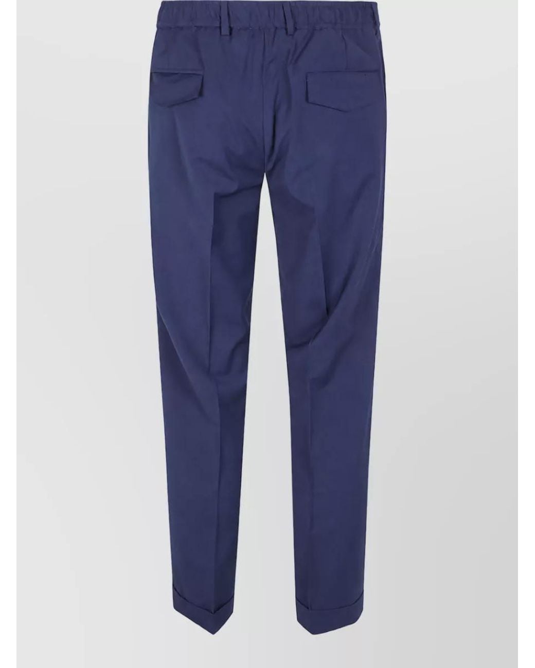 Barba Napoli Blue Regular-Fit Straight-Leg Trousers for men