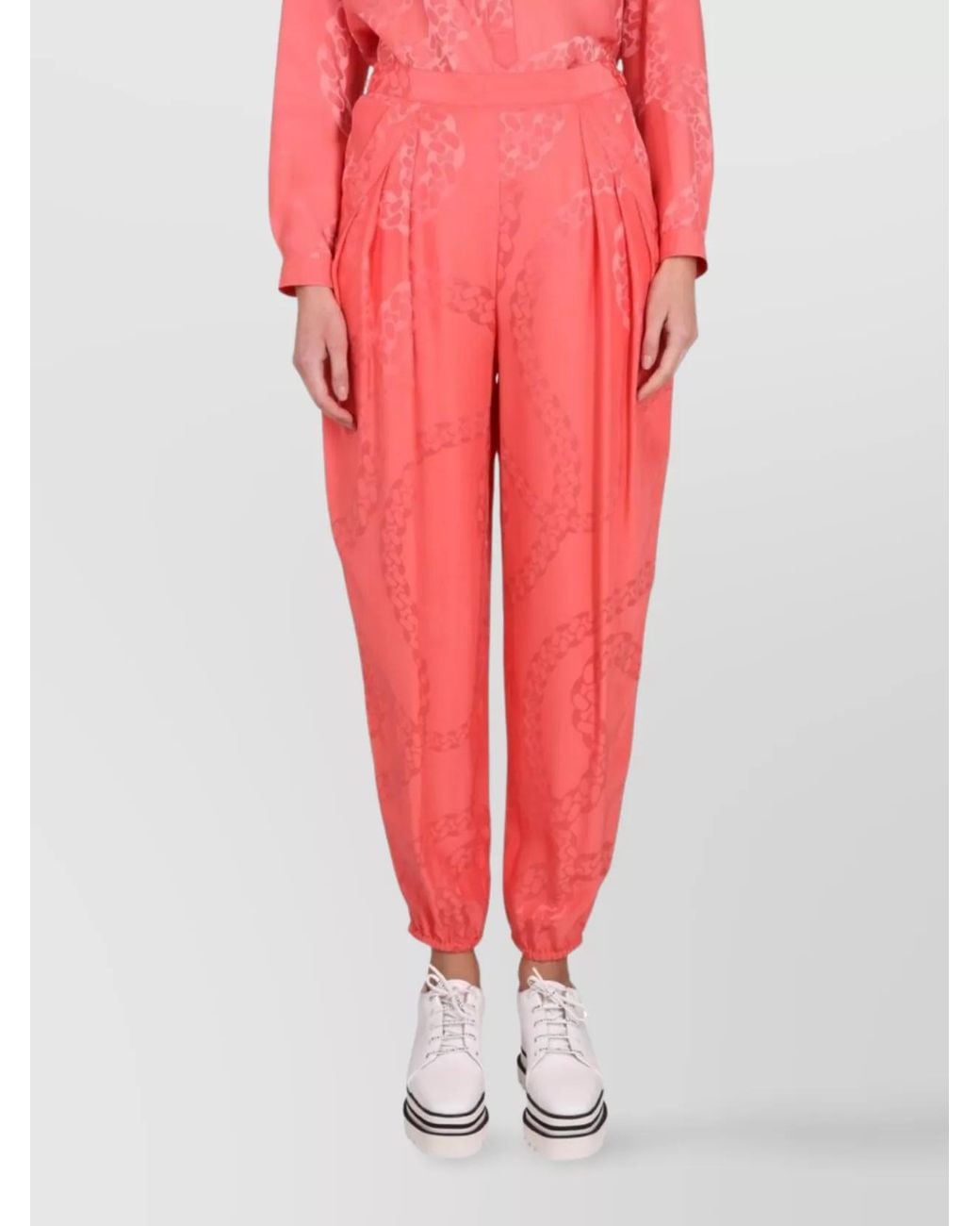 Stella McCartney Silk Blend Tapered Trousers