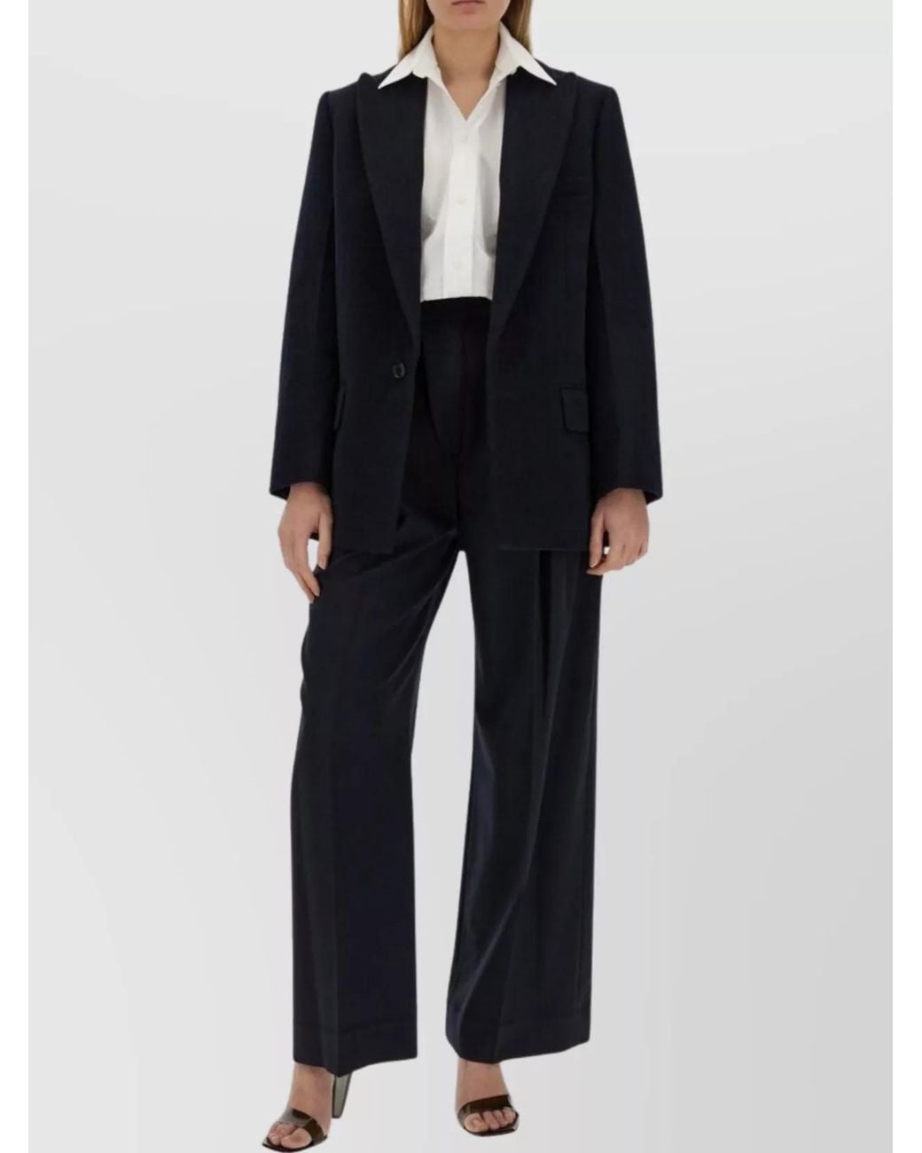 Victoria Beckham Black Cashmere Oversized Blazer