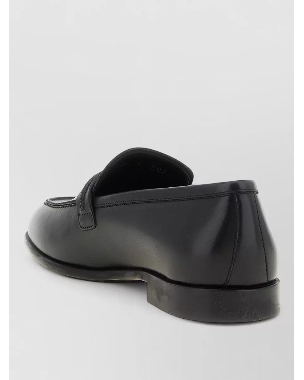 Ferragamo Black Leather Monk Shoes for men