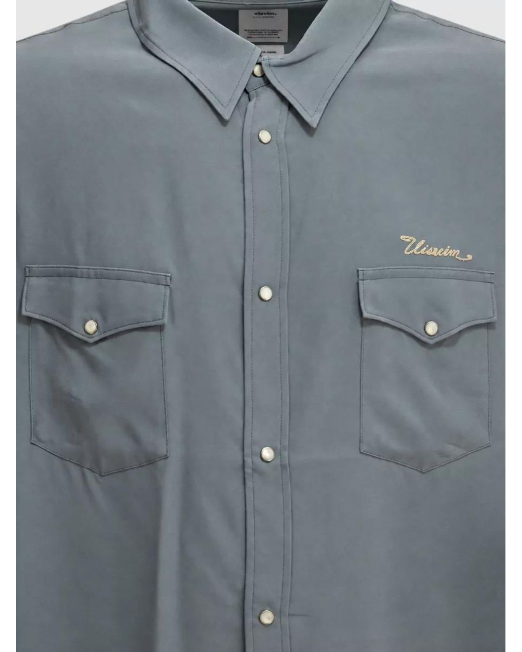 Visvim Gray Viscose Meridian Casual Shirt for men