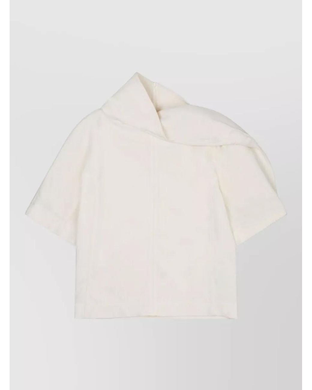 Bottega Veneta Natural Wool Cropped Jacket
