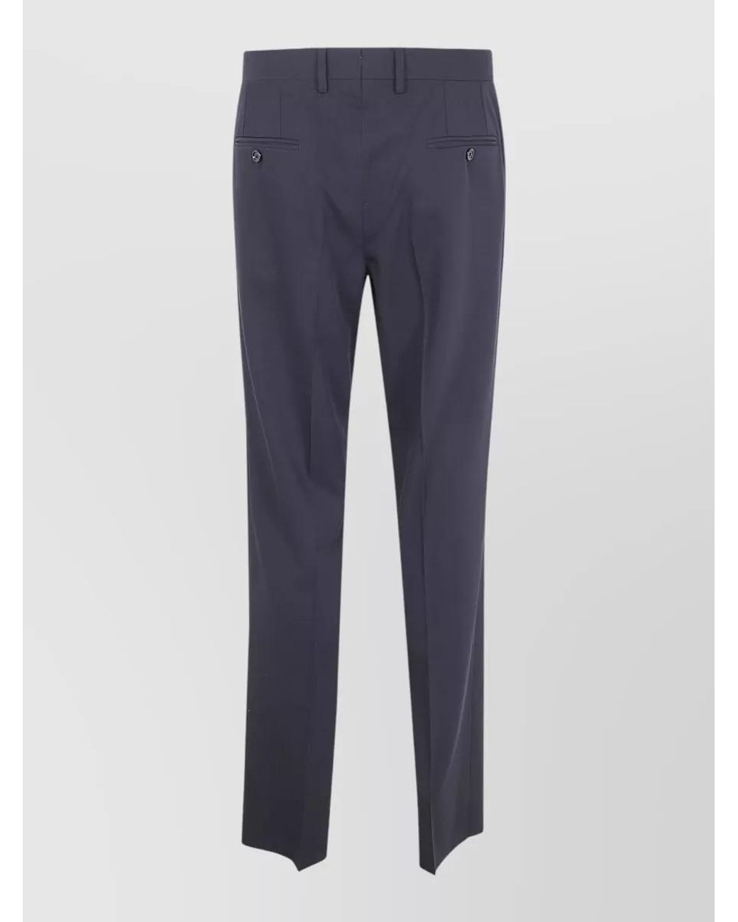 Lardini Blue Virgin Wool Tailored Trousers for men