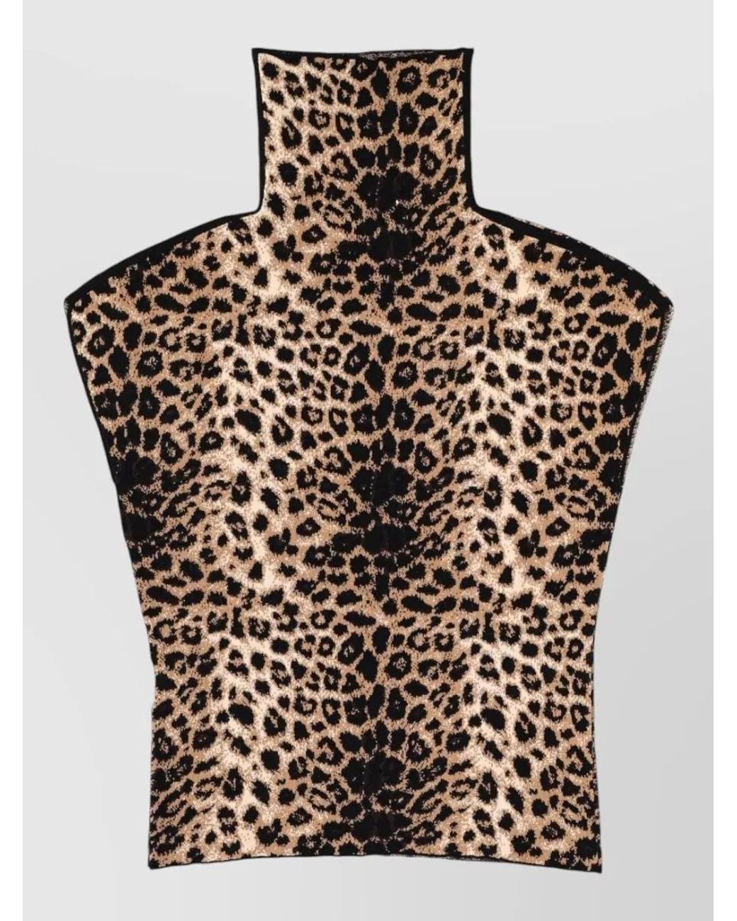 Circus Hotel Black Animal Print Top