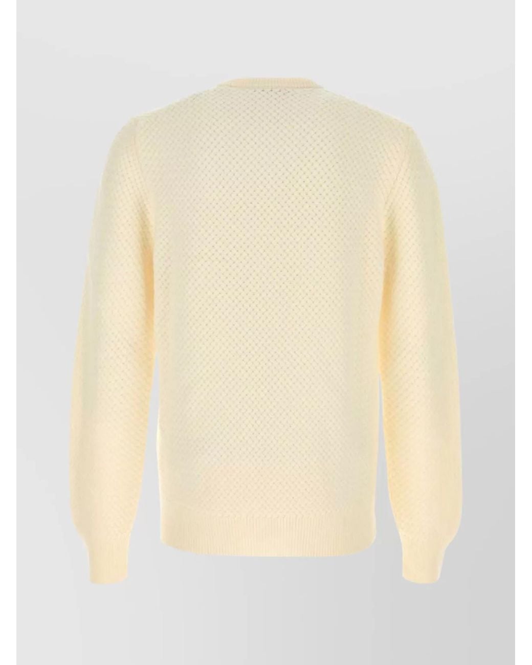 Dolce & Gabbana Natural Virgin Wool Sweater for men