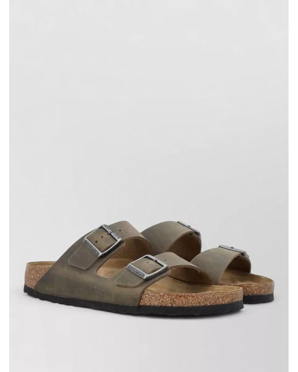 Birkenstock Brown Leather Double-Strap Sandals