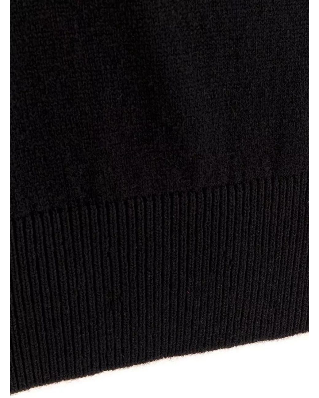 ARMARIUM Black Cashmere Ribbed Turtleneck Jumper