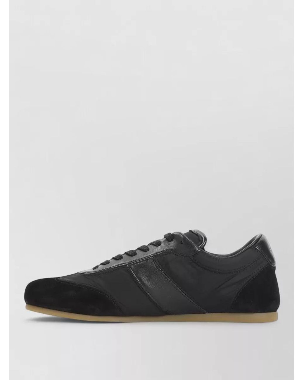Lemaire Black Calf Leather Low-Top Sneakers