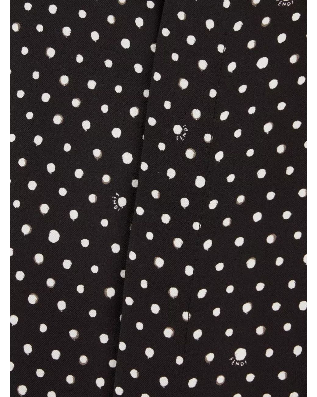 Fendi Black Silk Printed Shirt for men