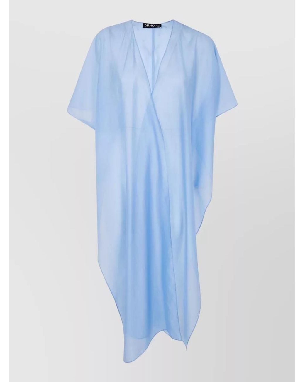 DR. HOPE Blue Cape Midi Dress