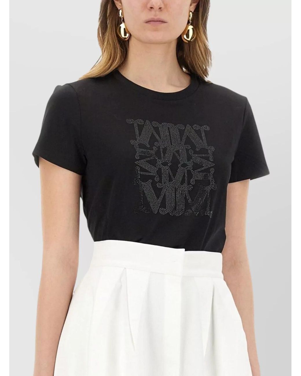 Max Mara White Cotton Regular-Fit T-Shirt