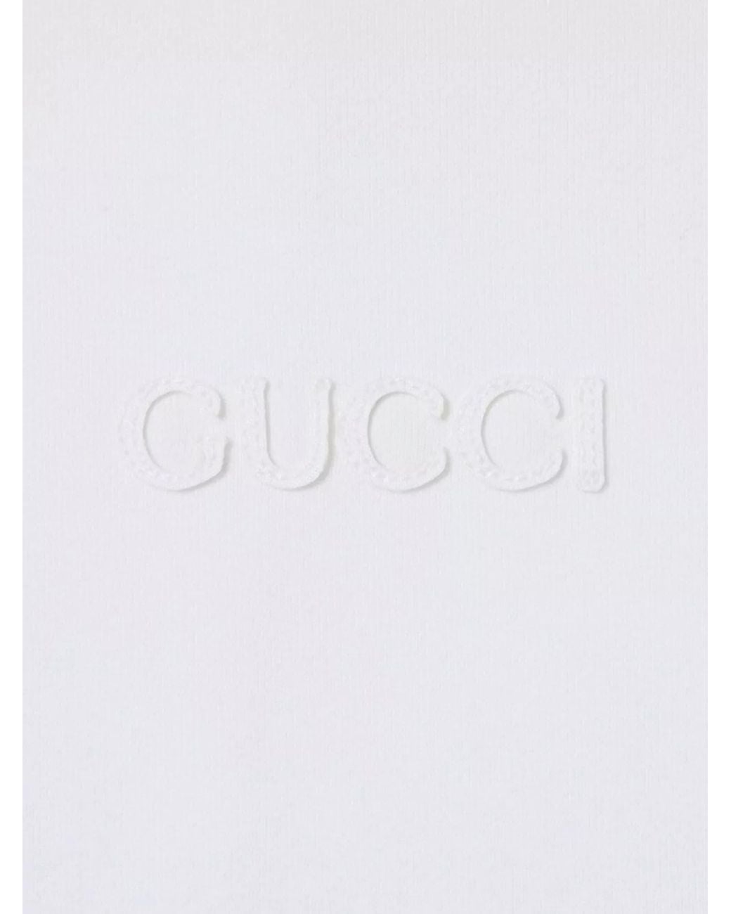 Gucci White Cotton Oversized Hooded Sweatshirt