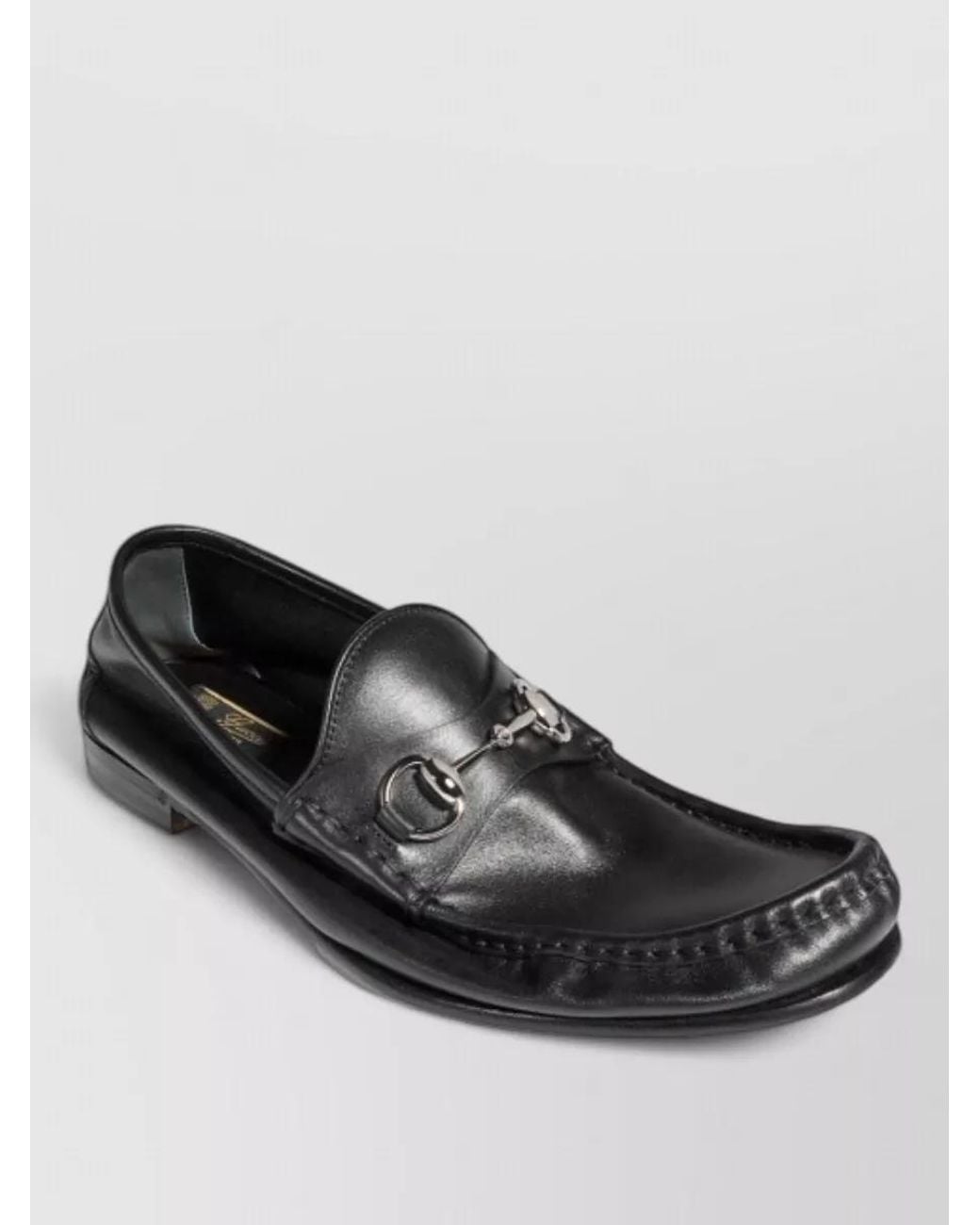 Gucci Black Calfskin Leather Loafers for men