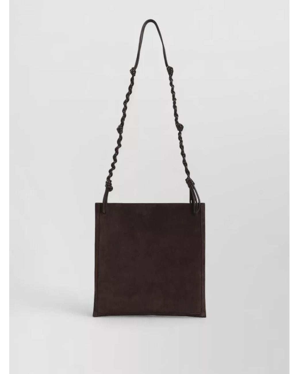 Jil Sander White Leather Shoulder Tote Bag for men