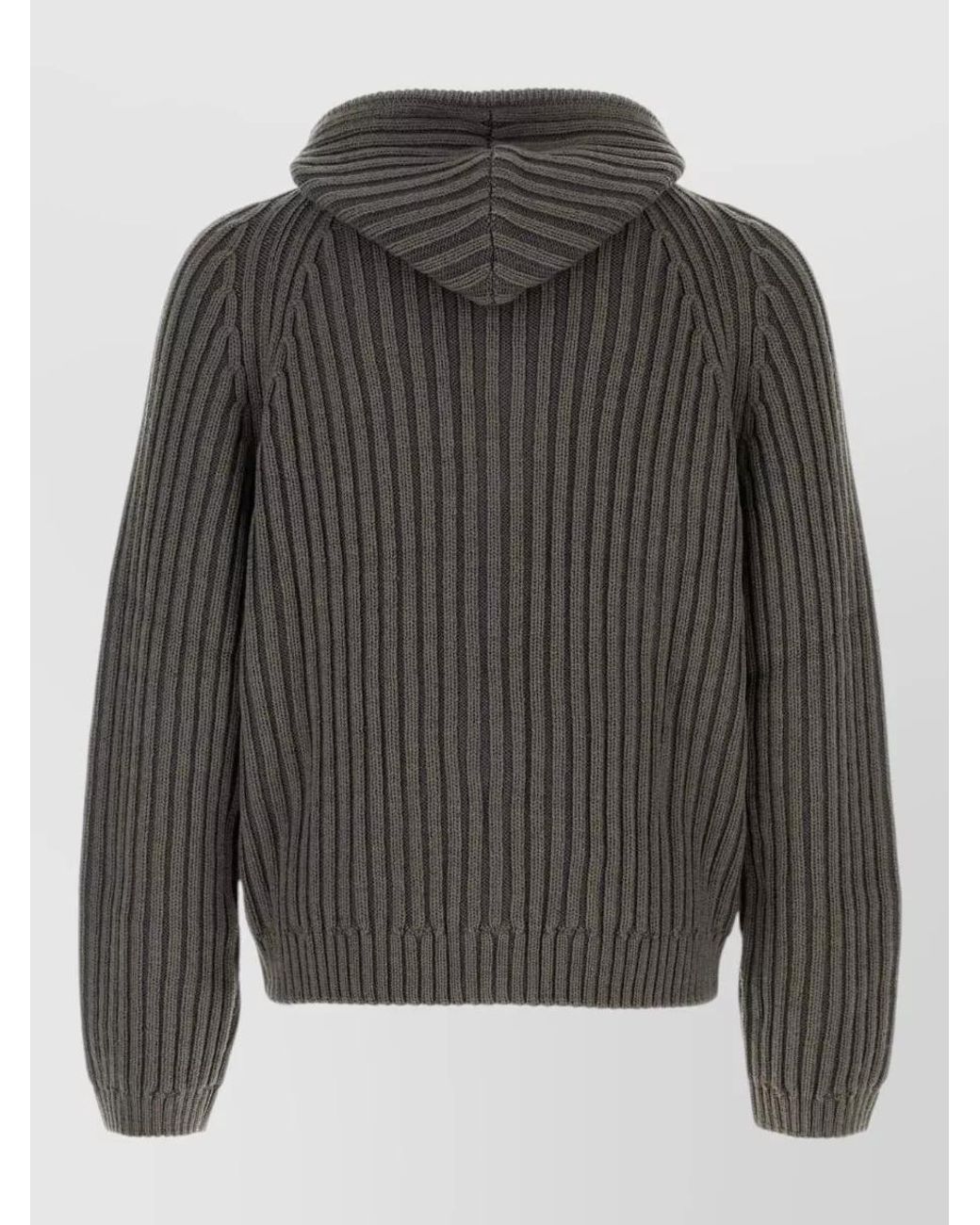 Our Legacy Gray Merino Wool Hooded Jacket for men