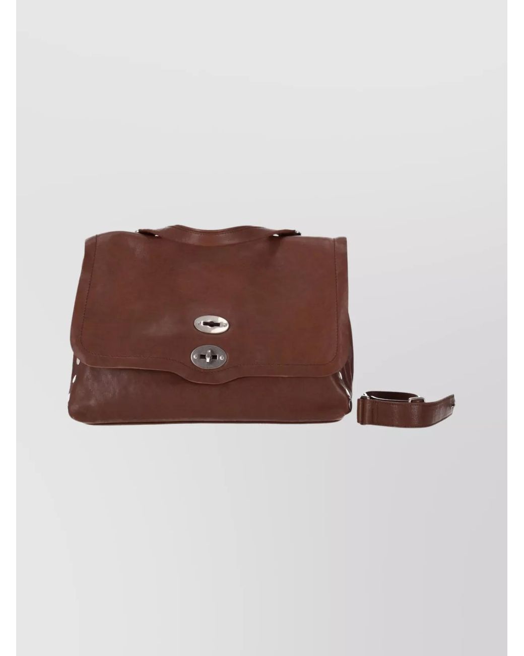 Zanellato Brown Calf Leather Shoulder Bag