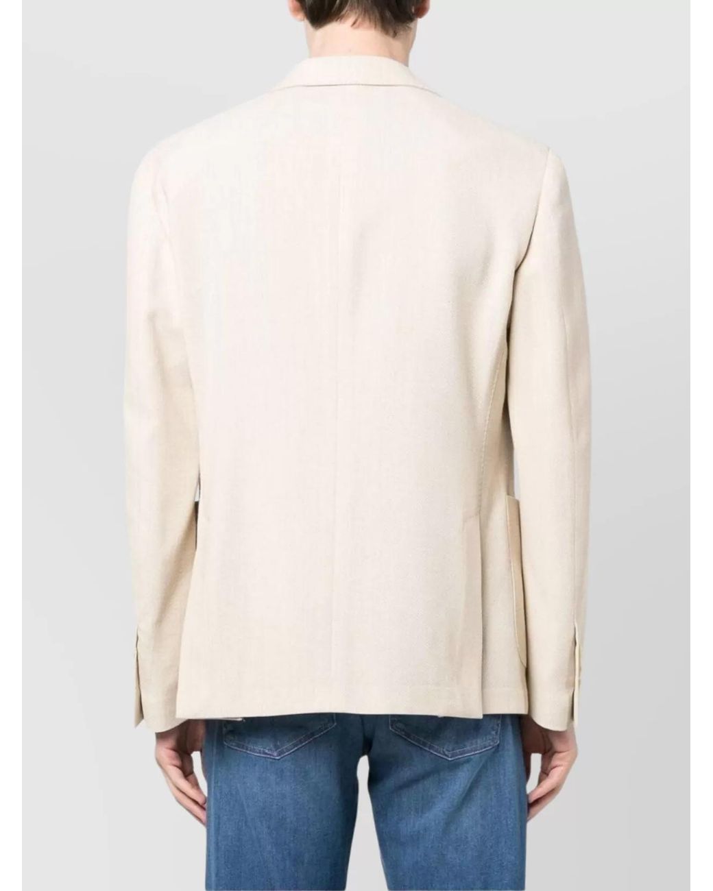 Lardini Natural Linen Wool Blazer for men