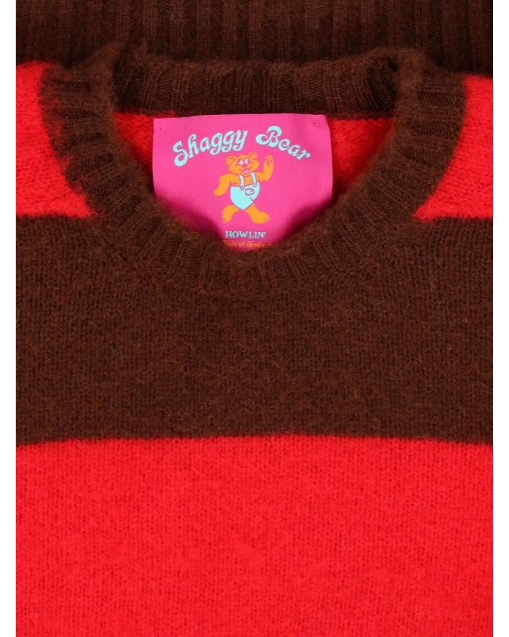 Howlin' By Morrison Red Fine Wool Crewneck Jumper for men