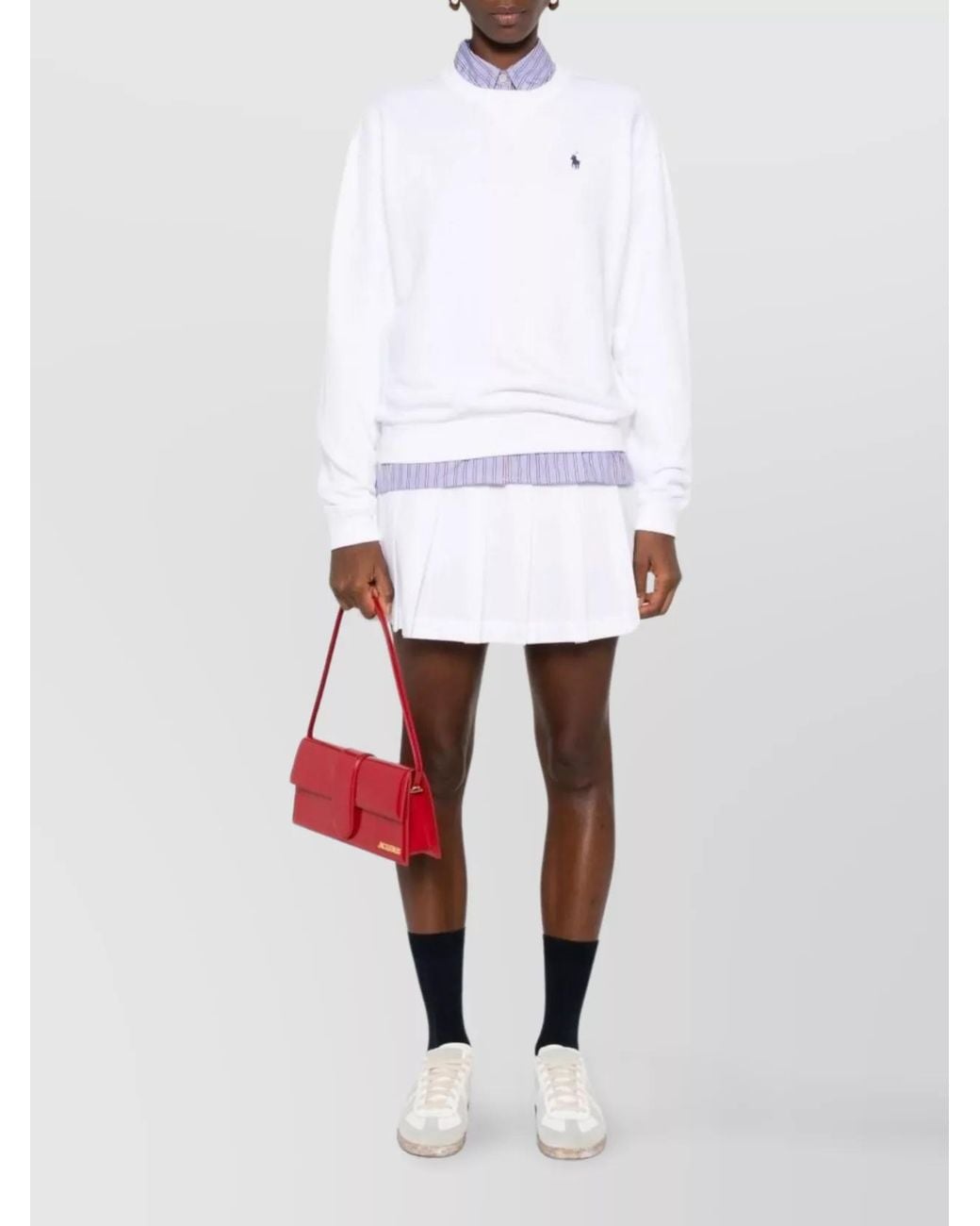 Ralph Lauren White Lightweight Crew-Neck Knit Pullover