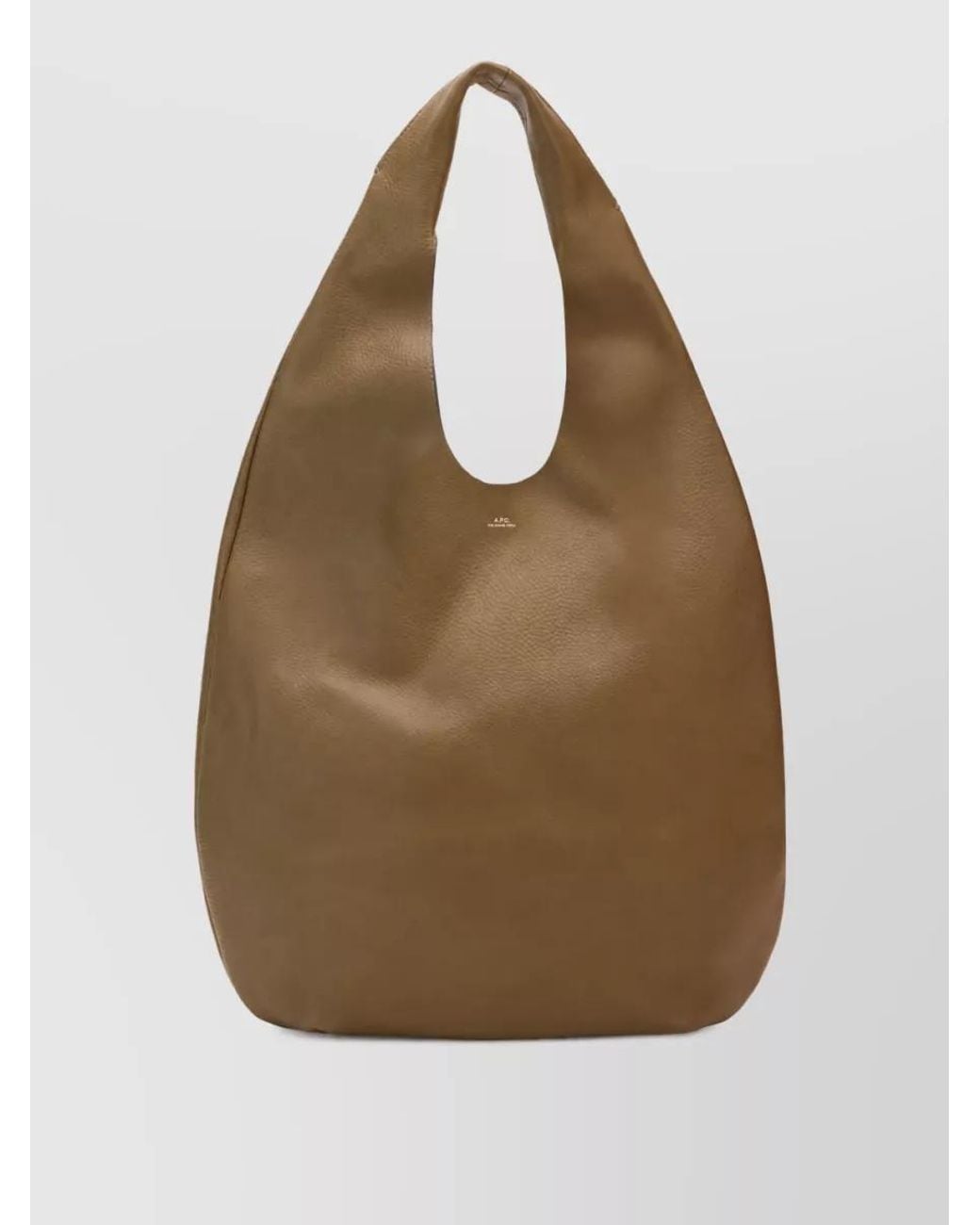 A.P.C. Natural Neige Calf Leather Shoulder Bag