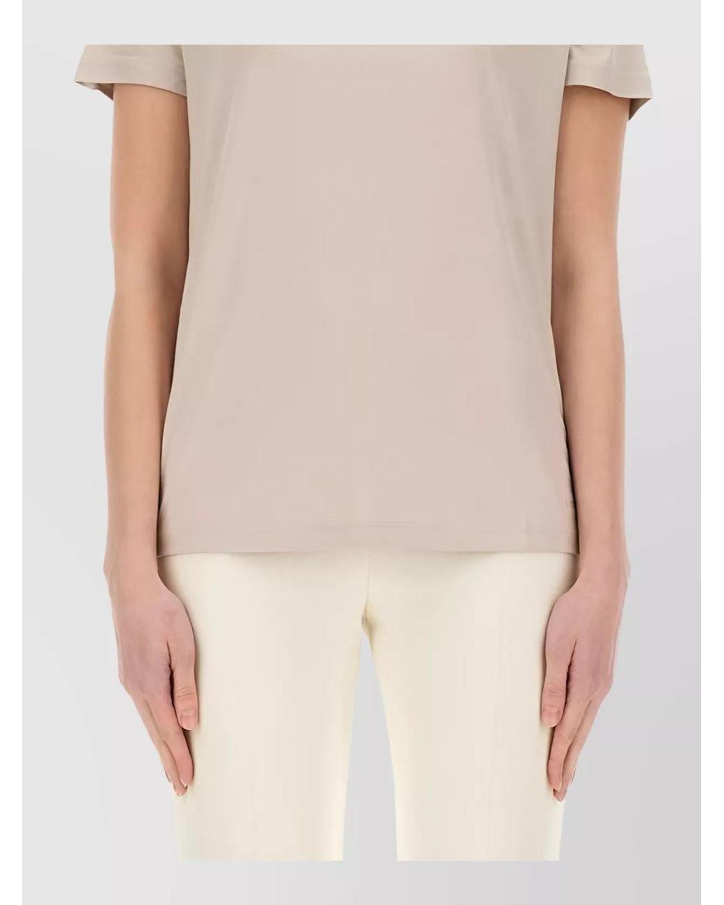Fay Natural Regular-Fit Boat Neck Jersey T-Shirt