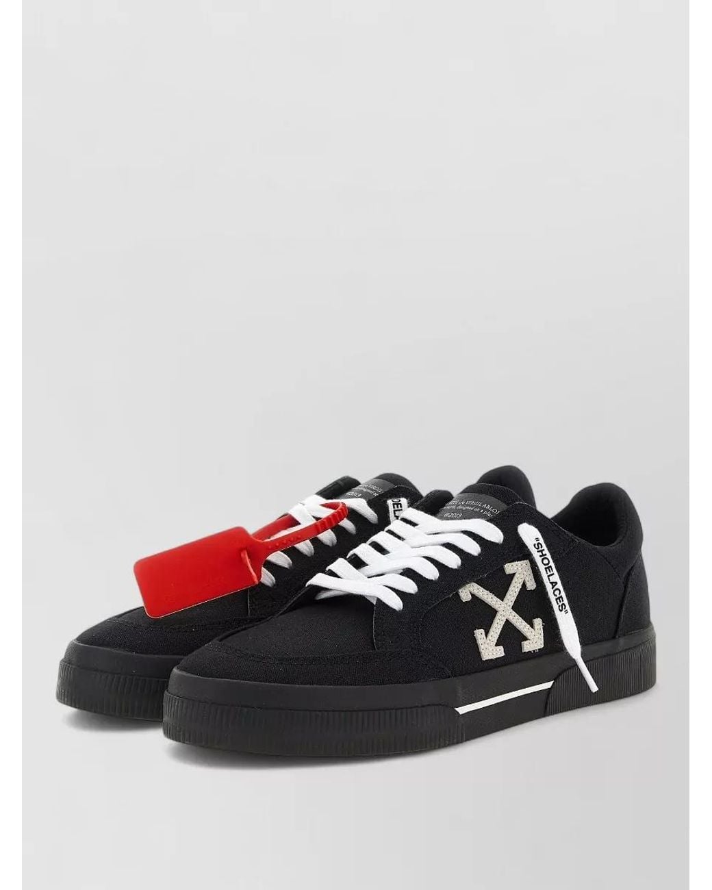 Off-White c/o Virgil Abloh Black Canvas Low-Top Sneakers for men