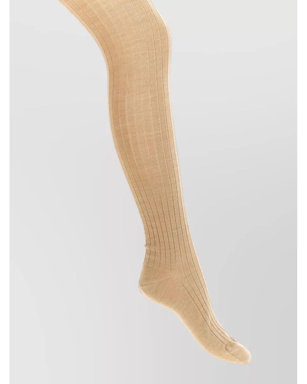 Jil Sander Natural Ribbed Tights