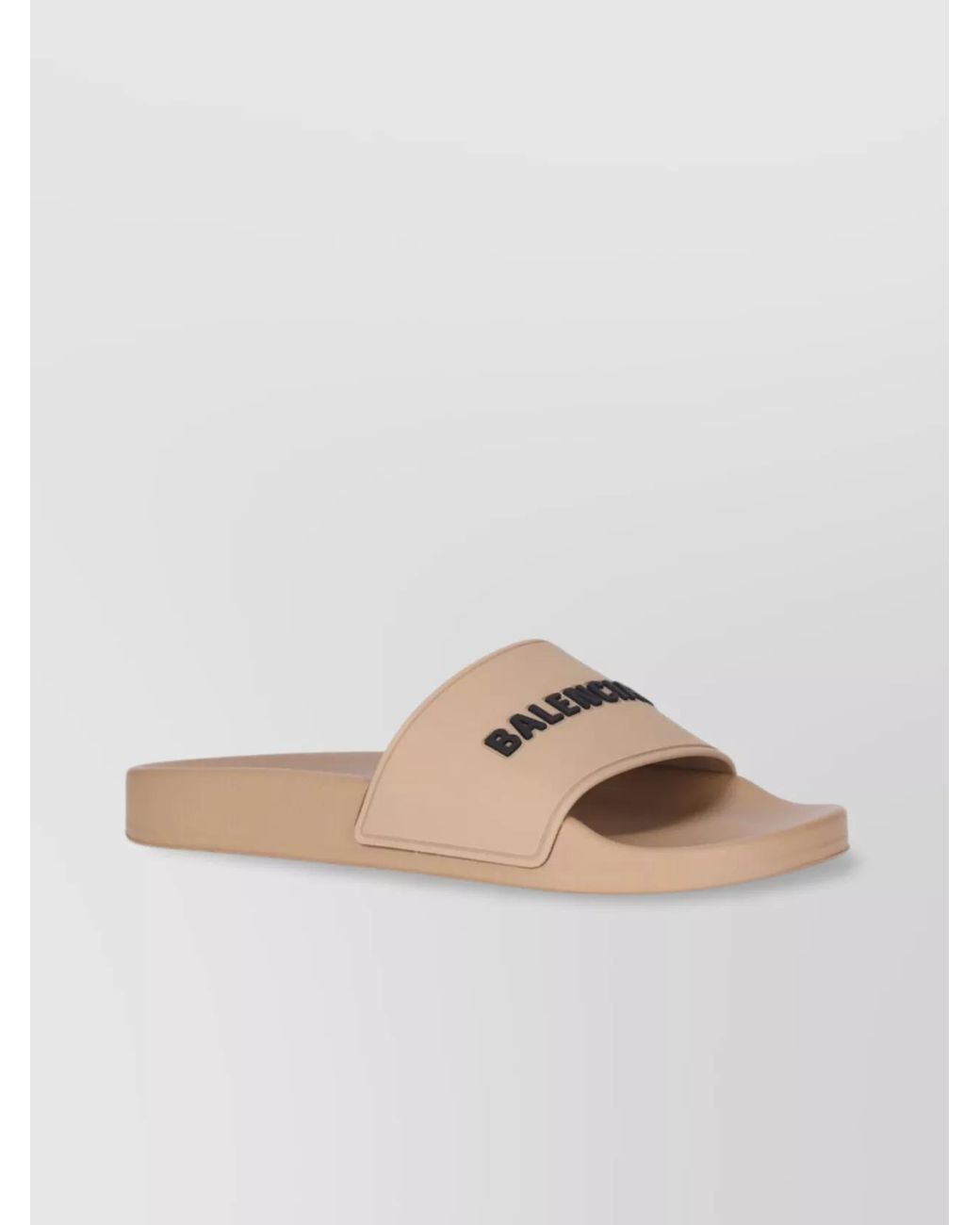 Balenciaga Natural Heeled Sandals With Flat Sole And Open Toe