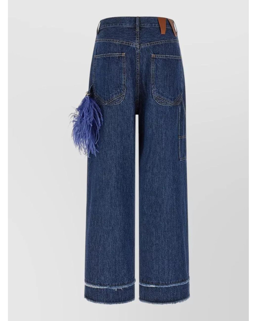 DARKPARK Blue High-Rise Wide-Leg Jeans