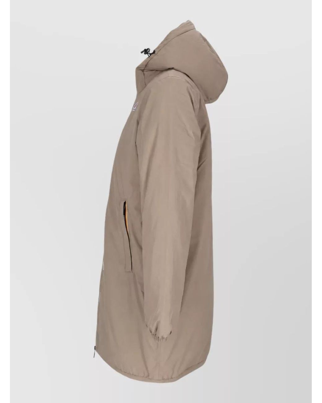K-Way Natural Hooded Puffer Parka Coat