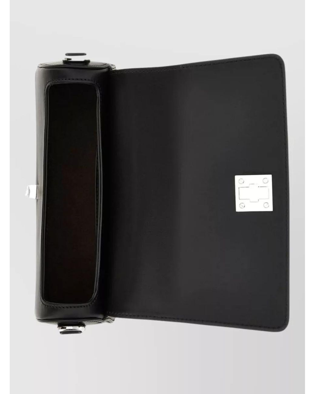 Hogan Black H-Bag Leather Clutch Bag