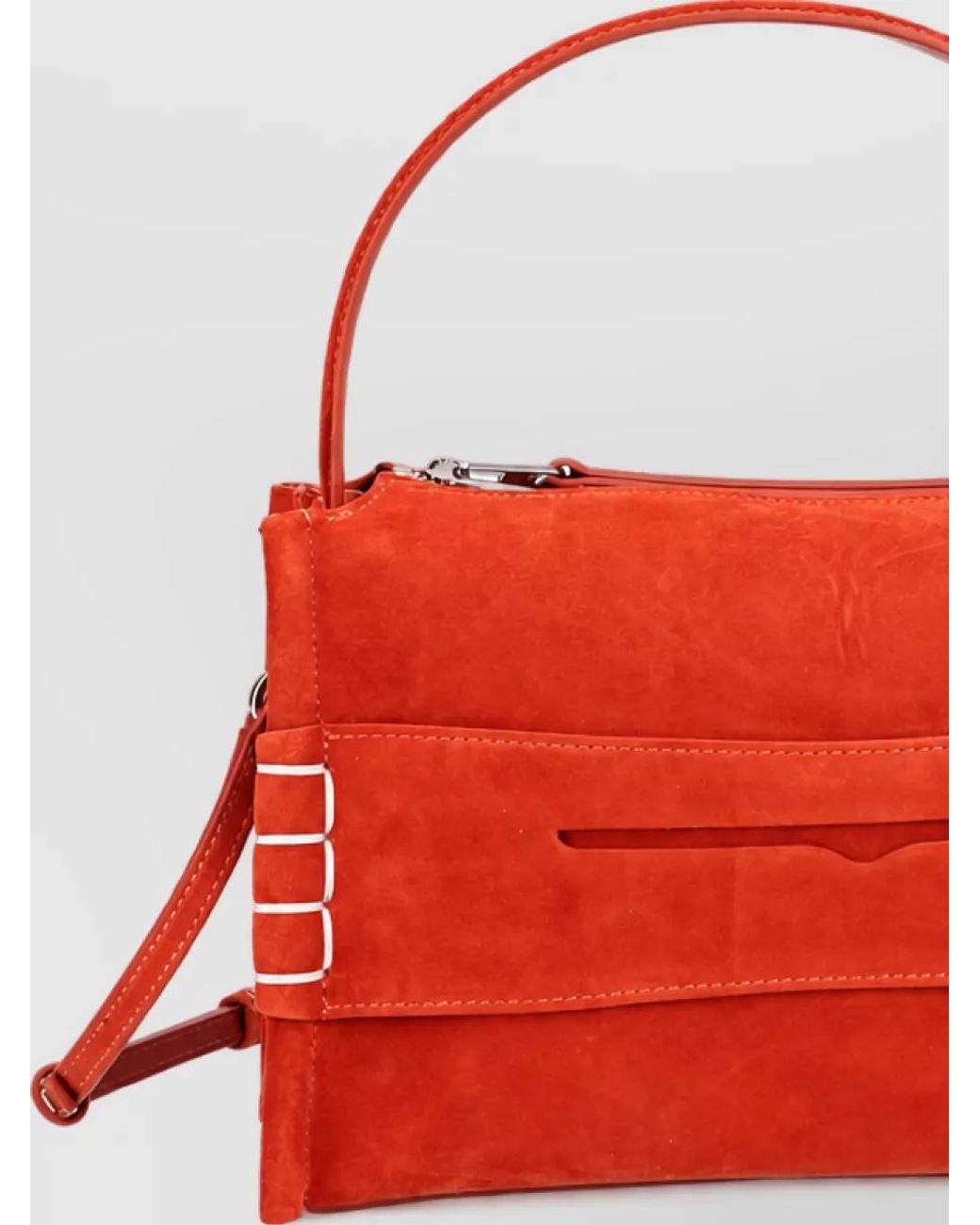 J.W. Anderson Red Leather Clutch Bag