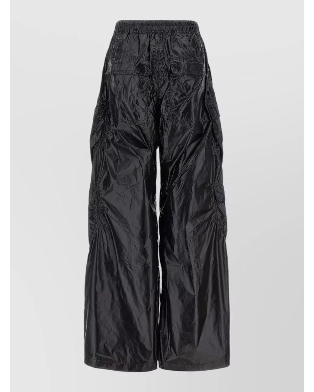 Rick Owens Multicolor Nylon Low-Rise Flared Wide-Leg Trousers