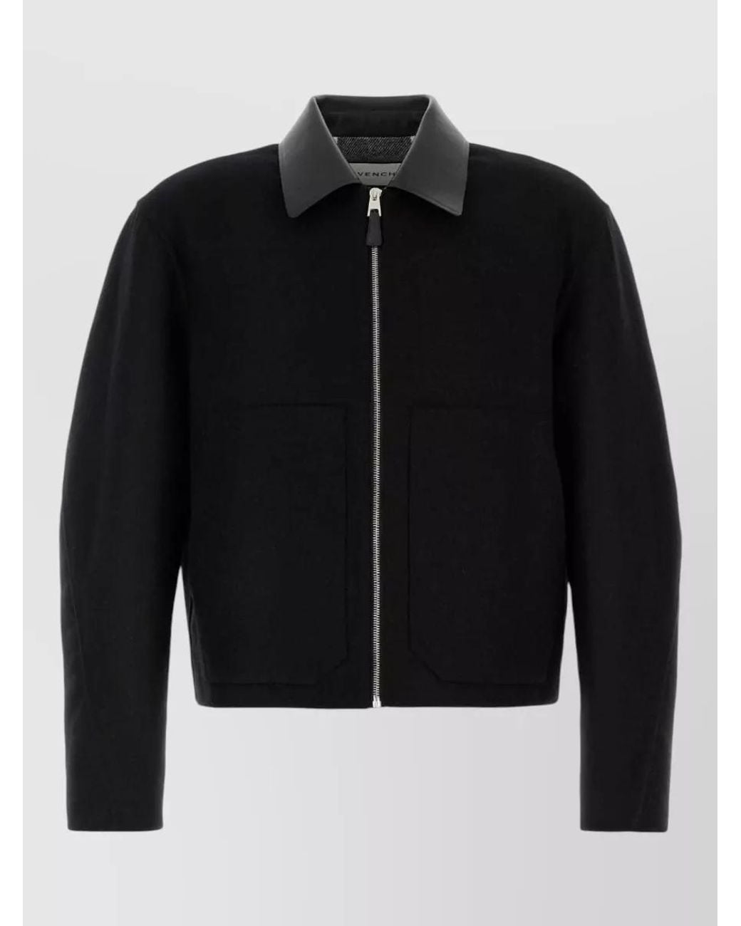 Givenchy Black Wool Single Breasted Coat for men