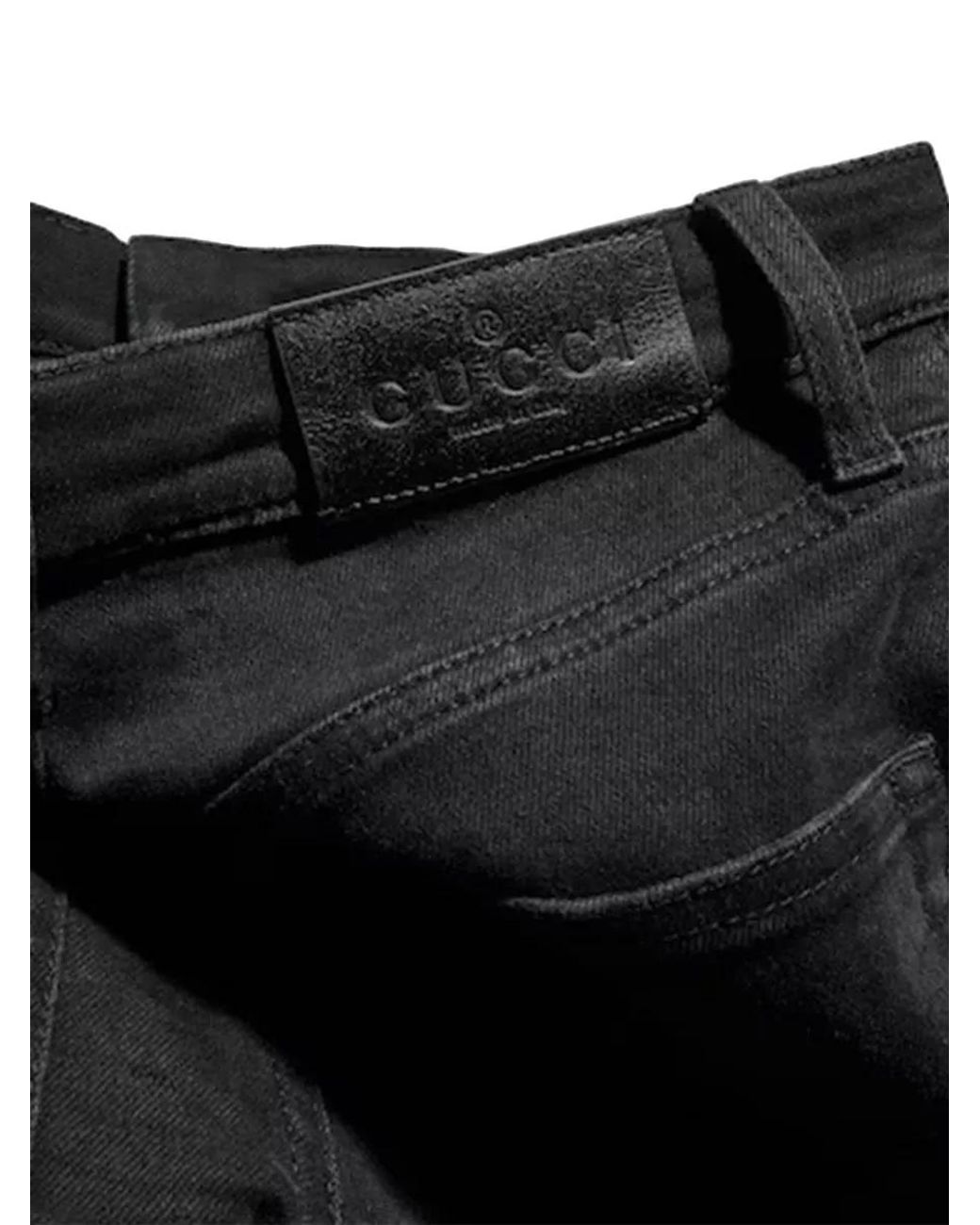 Gucci Black Slim-Fit Skinny Denim Jeans
