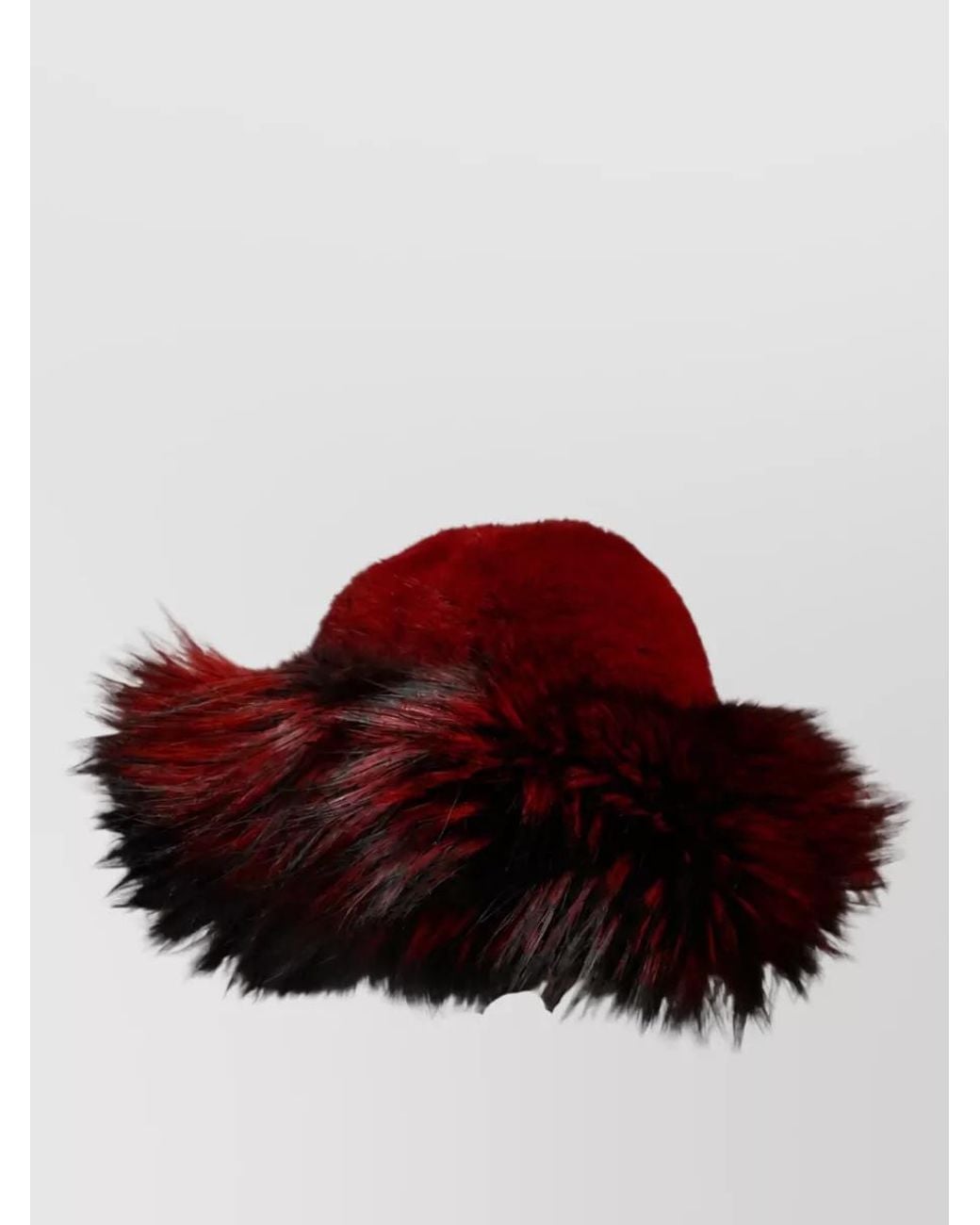 Dolce & Gabbana Red Fox Fur Mink Fur Hat