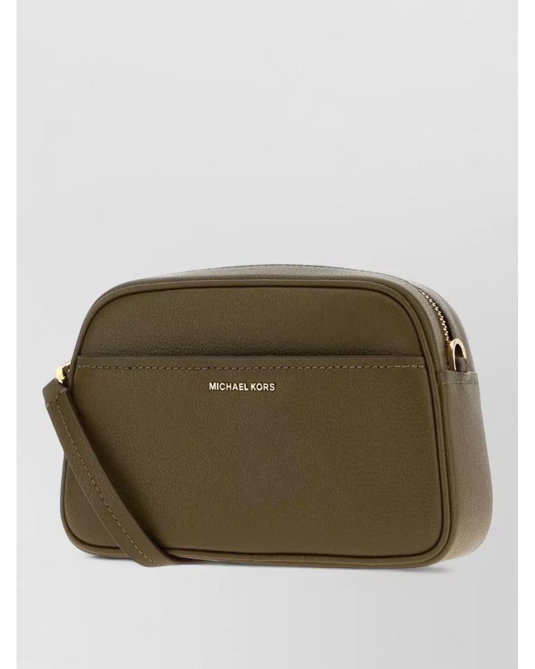 Michael Kors Green Jet Set Leather Crossbody Bag