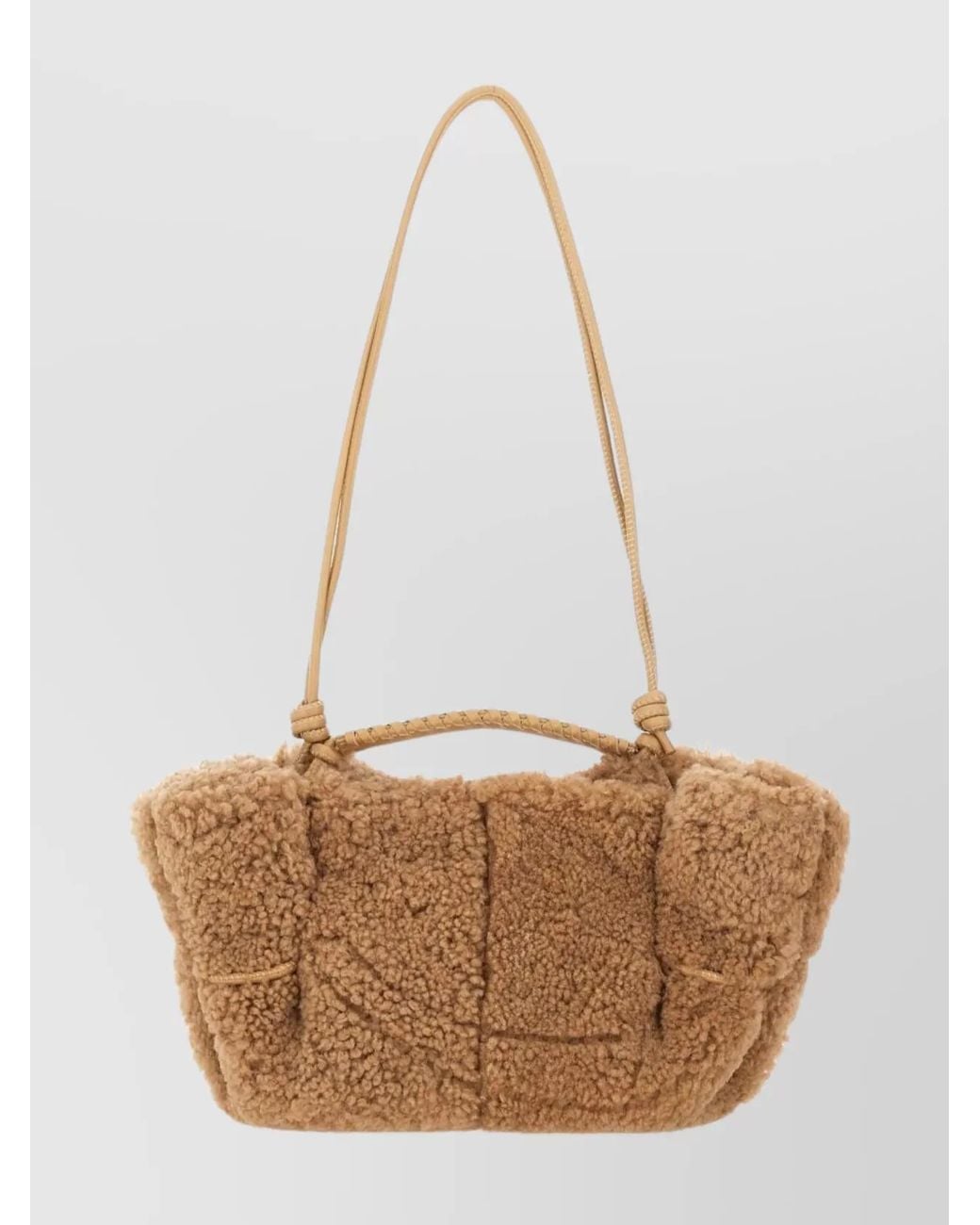 Hereu White Lamb Leather Mini Shoulder Bag