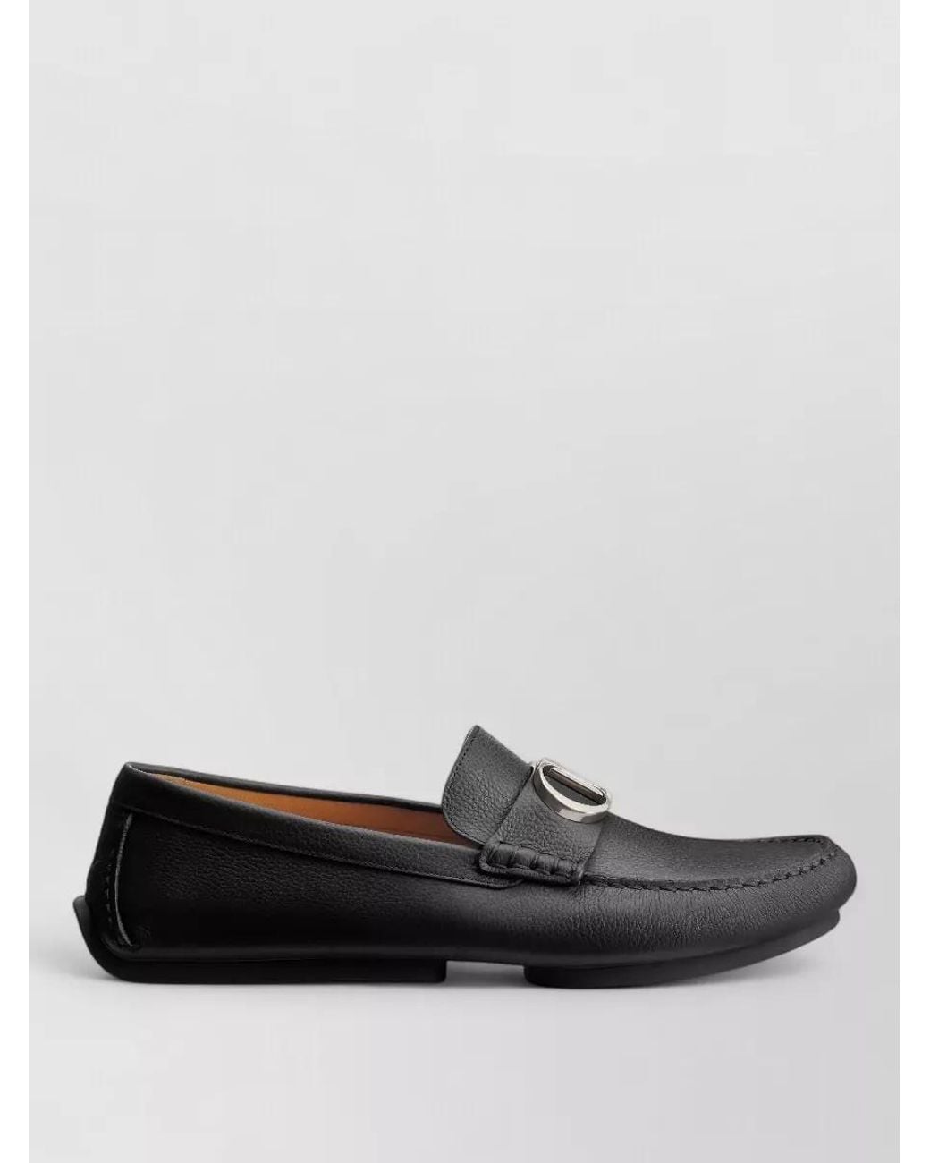 Dior Gray Driver Loafers for men