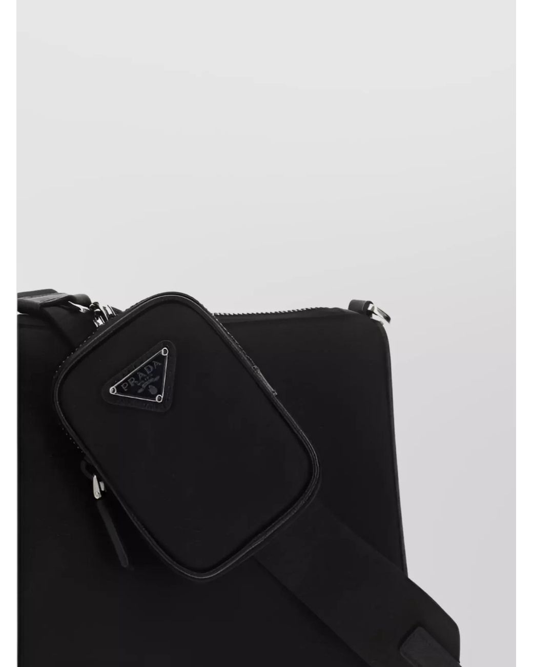Prada Black Recycled Nylon Crossbody Bag for men