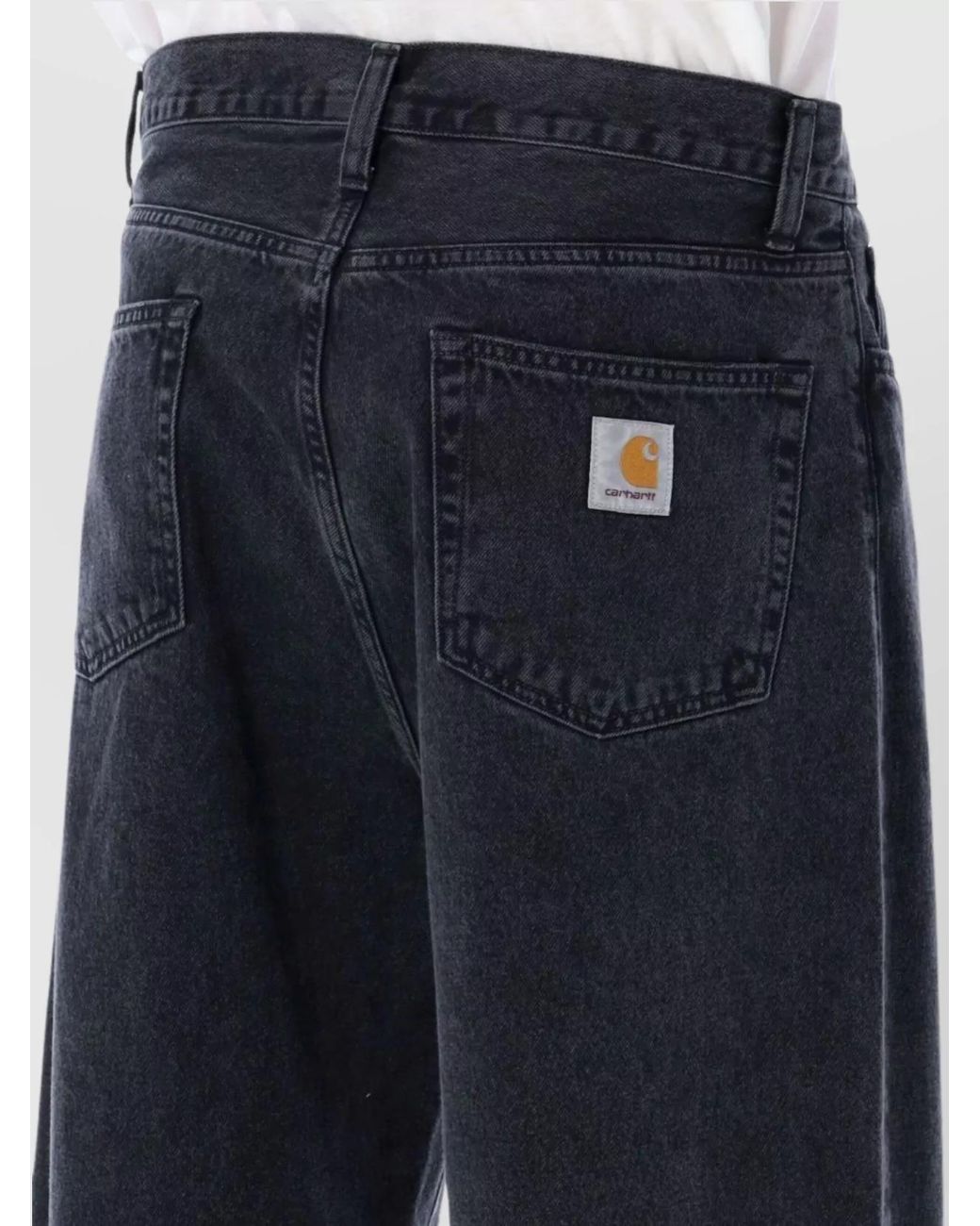 Carhartt Blue Landon Pant With Belt Loops And Five Pockets for men