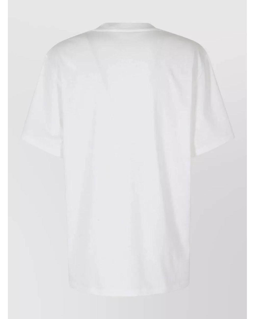 Stella McCartney White Cotton Slogan Print Short Sleeve T-Shirt